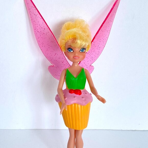 2011 Disney Tinkerbell Fairies Friends Cupcake Plastic Dress Tink Pixie Hollow - Picture 2 of 6